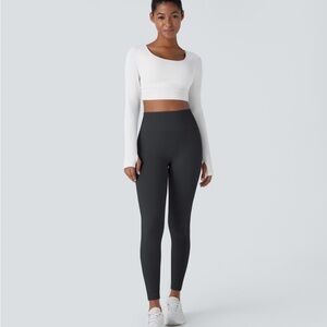 Halara, seamless flow, high waisted tummy control, but lifting yoga leggings 7/8
